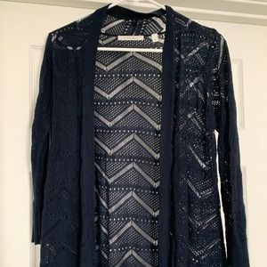 Navy cardigan